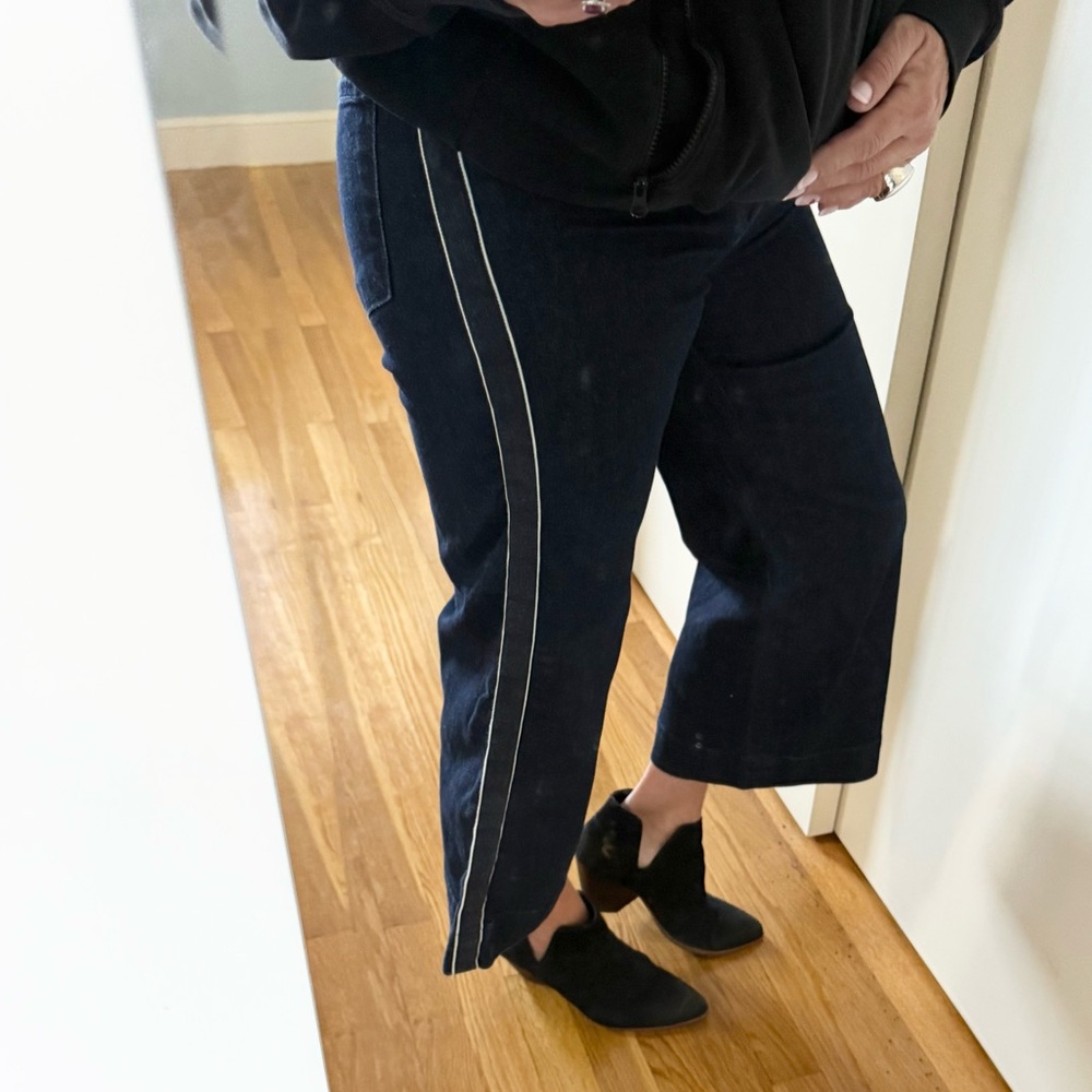 J Brand Liza Mid-Rise Wide Leg Culotte Jeans – Border | Size 26 - Picture 8 of 15